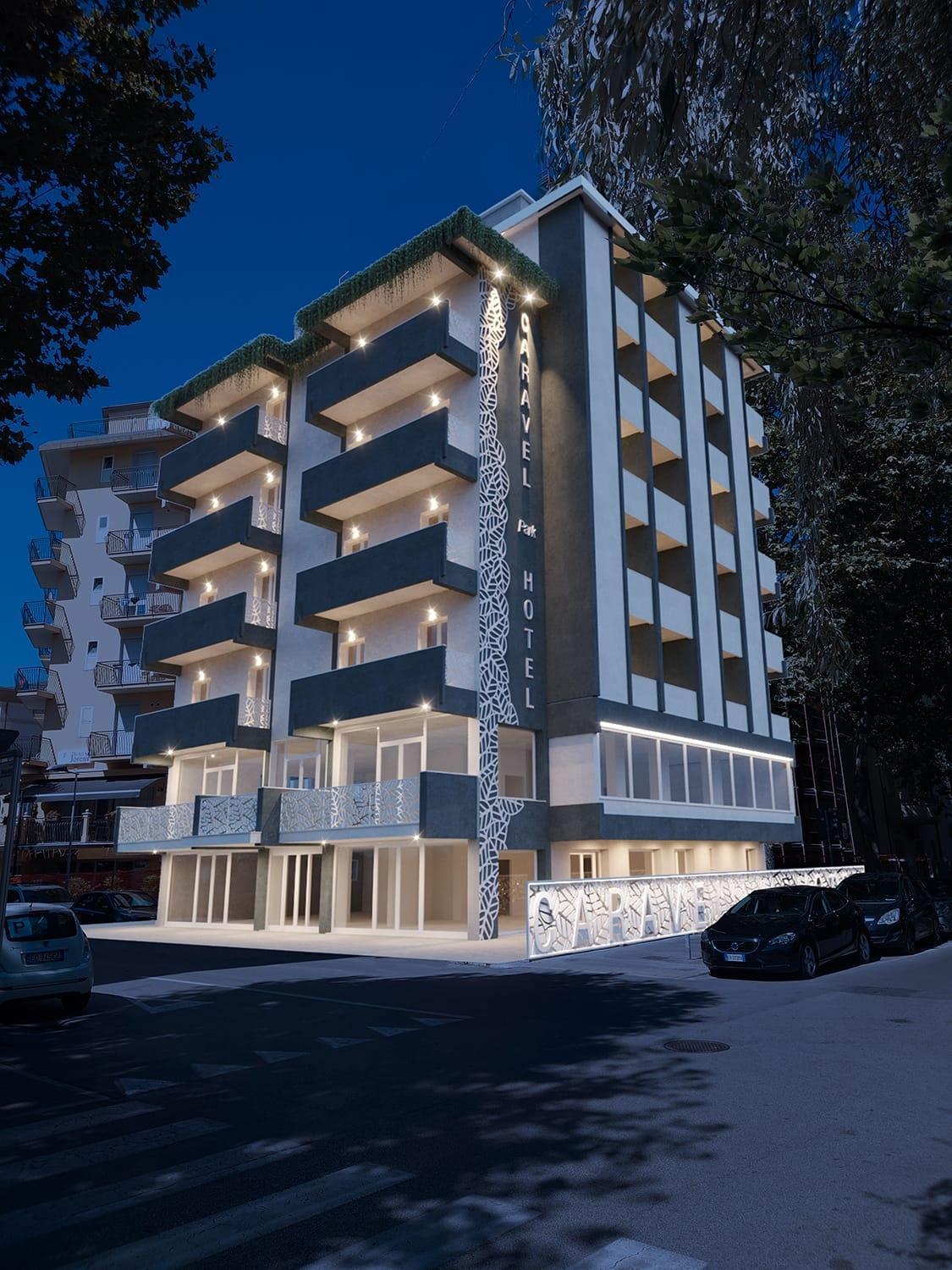 Hotel Caravel Rimini Exterior foto